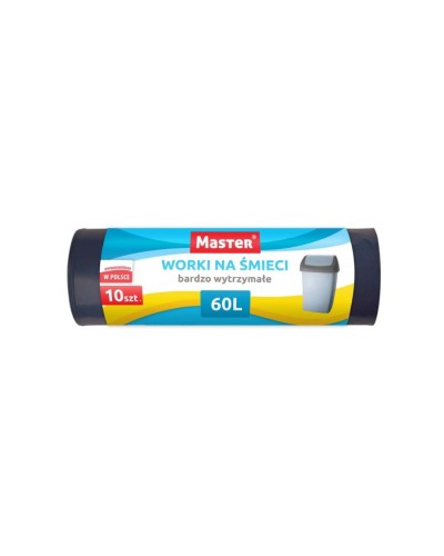 MASTER Worki na Śmieci LD MOCNE 60L (10 szt.) CZARNE