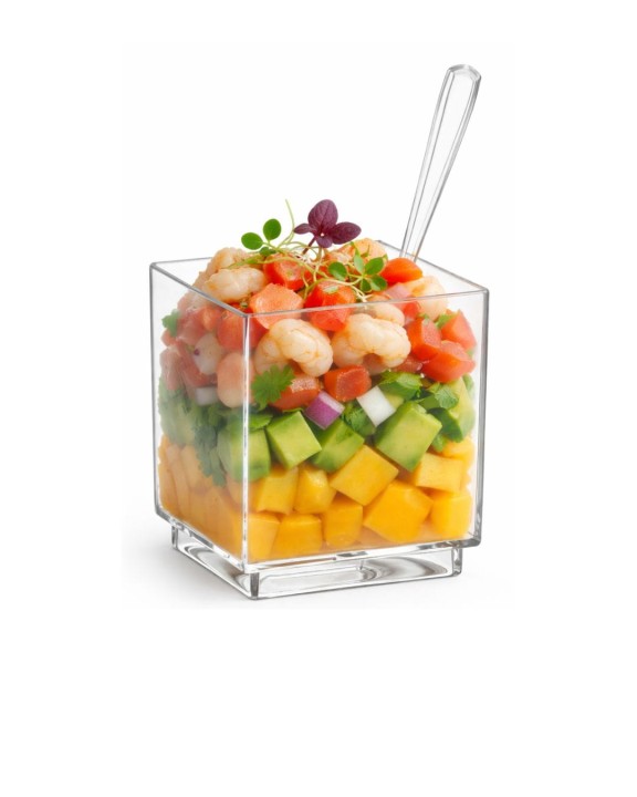 Pojemnik fingerfood 55 ml krystaliczne 30 szt. czworokąt