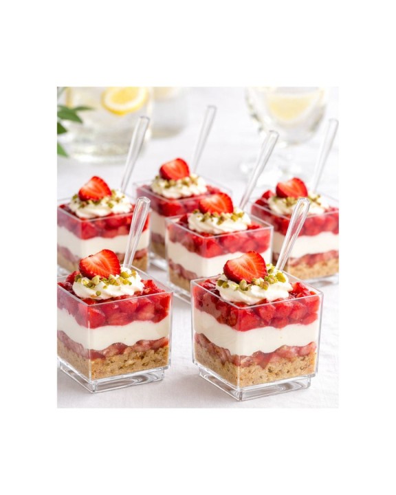 Pojemnik fingerfood 55 ml krystaliczne 30 szt. czworokąt