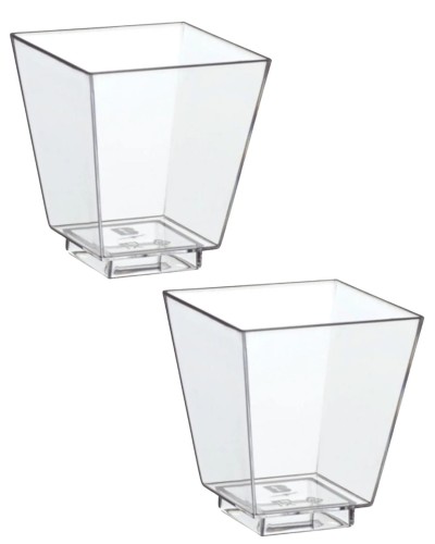Pojemnik fingerfood 55 ml krystaliczne 30 szt. czworokąt