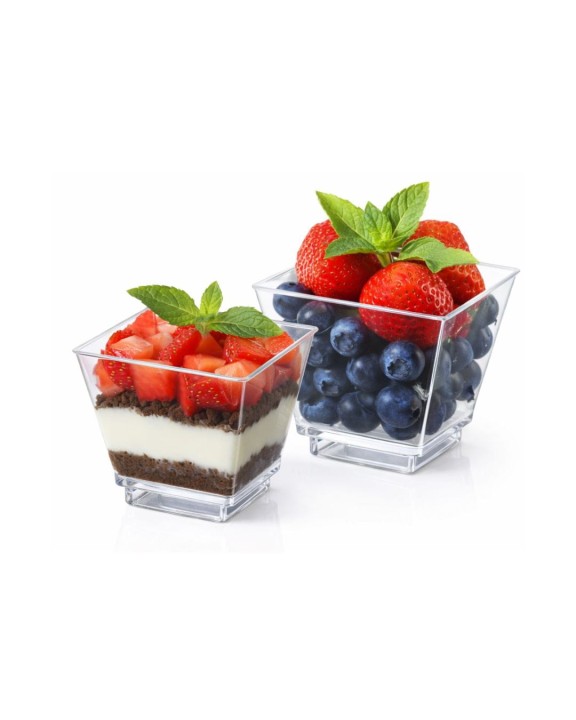 Pojemnik fingerfood 55 ml krystaliczne 30 szt. czworokąt