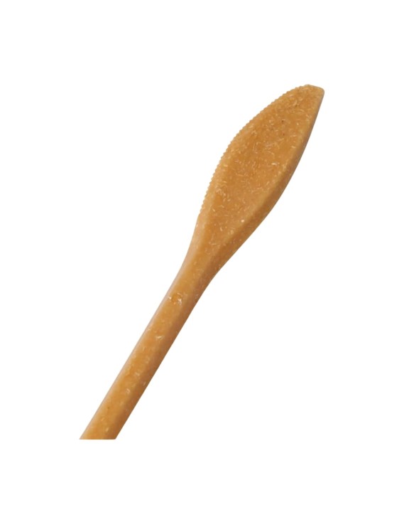 Noże z włókien drzewnych "REUSE" WPC brąz 18 cm 50 szt.