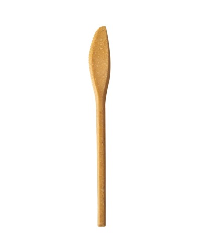 Noże z włókien drzewnych "REUSE" WPC brąz 18 cm 50 szt.