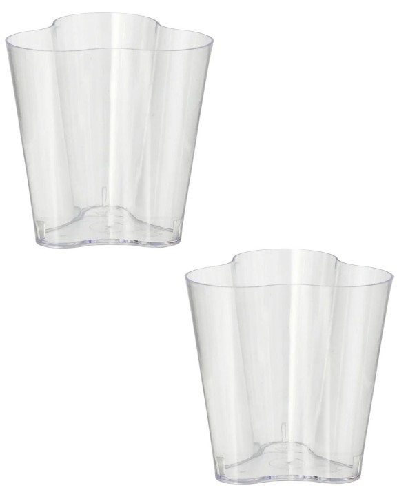 Pojemnik fingerfood 120 ml krystaliczne 20 szt. kwiatek