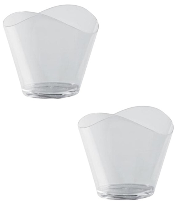 Pojemnik fingerfood 120 ml krystaliczne 24 szt. fala