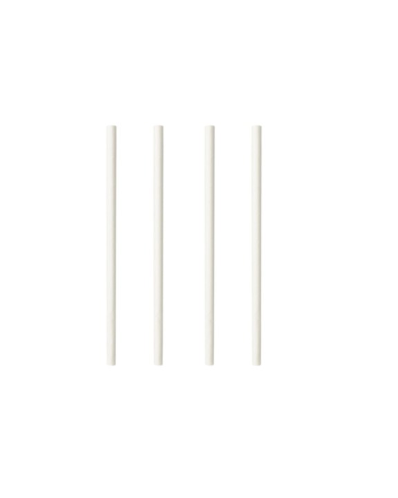 Słomki papierowe 7 mm / 20 cm białe (150 szt.)
