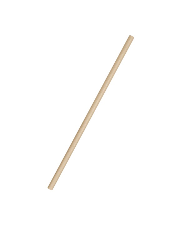 Słomki papierowe 8 mm / 19,7 cm beżowe kraft (250 szt.)