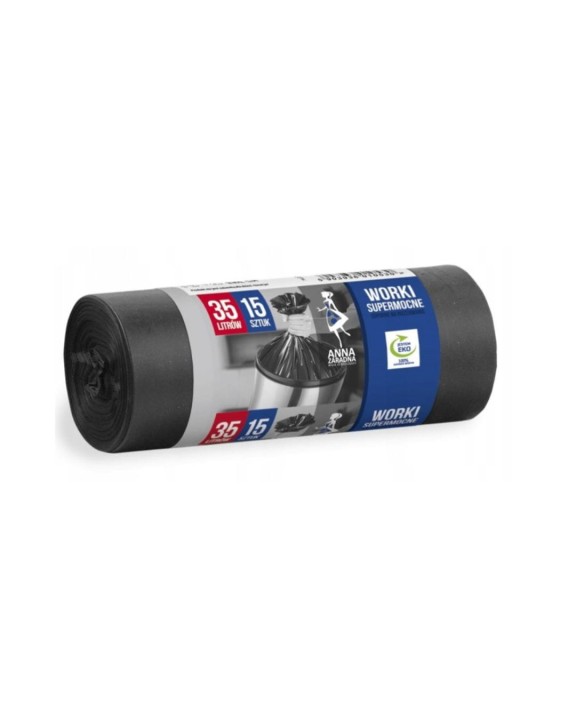 Worki na śmieci Anna Zaradna 35 l SUPER MOCNE 15 szt.