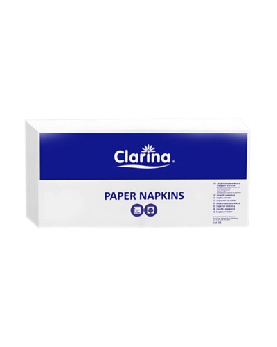 Serwetki gastronomiczne białe 33x33 14 2W Clarina 200 szt.