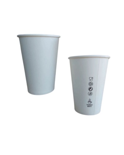 Kubek papierowy biały 300ml dyspersja 50 szt. BEZ SUP