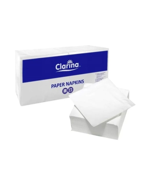 Serwetki gastronomiczne białe 24x24 14 2W Clarina 200 szt.