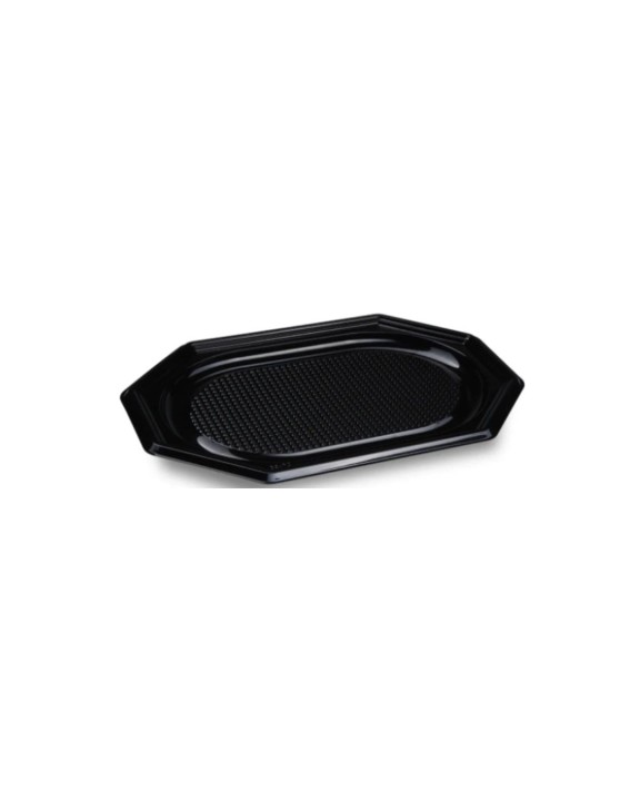 Patera cateringowa plastikowa czarna 350 x 247 mm - 10 szt.