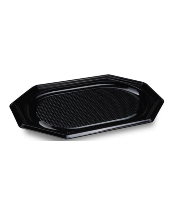 Patera cateringowa plastikowa czarna 550 x 360 mm - 10 szt.