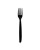 Widelce plastikowe czarne REUSE 18,5 cm wielorazowe catering 50 szt