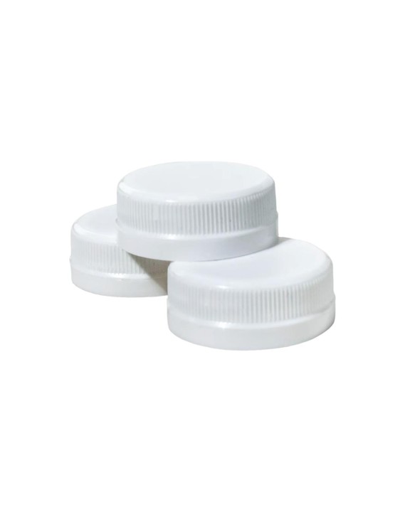 BIAŁA nakrętka fi 38 mm do butelek PET (100 szt.)