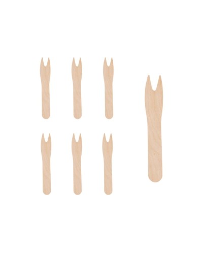 Widelczyki do frytek 8,5 cm natural (1000 szt.)