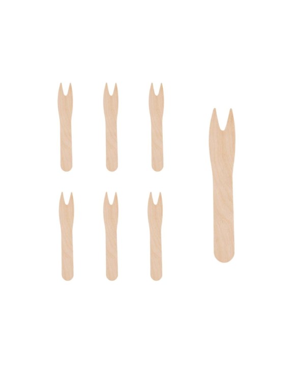 Widelczyki do frytek 8,5 cm natural (1000 szt.)