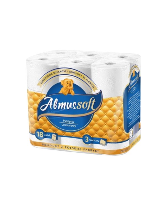 ALMUSSO AlmusSoft Papier toaletowy 3-w, 160 listków, 18 rolek