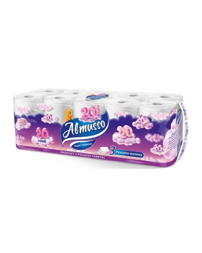 Papier toaletowy ALMUSSO CHMURKA 3W 20 sztuk