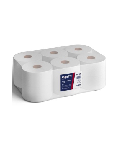 Papier toaletowy JUMBO 100m KAREN (opk. 12 szt.) 2W