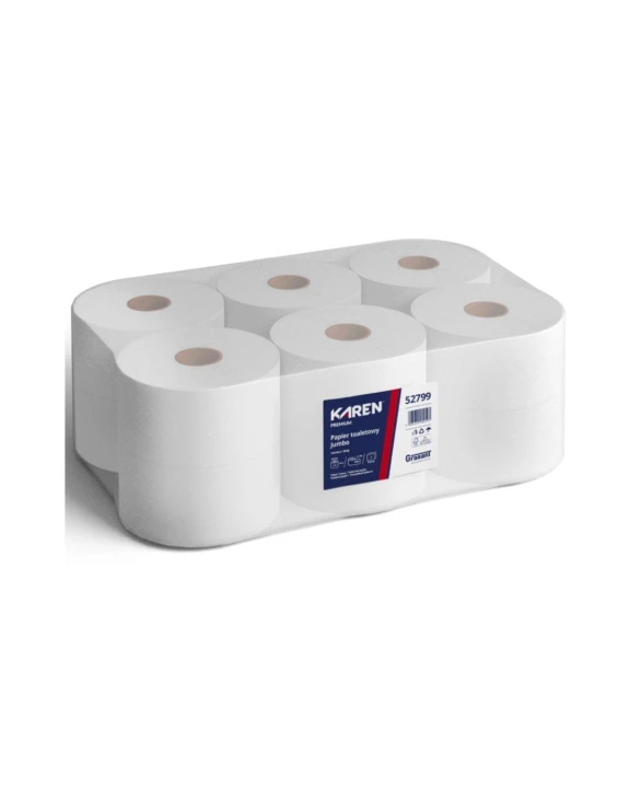 Papier toaletowy JUMBO 100m KAREN (opk. 12 szt.) 2W