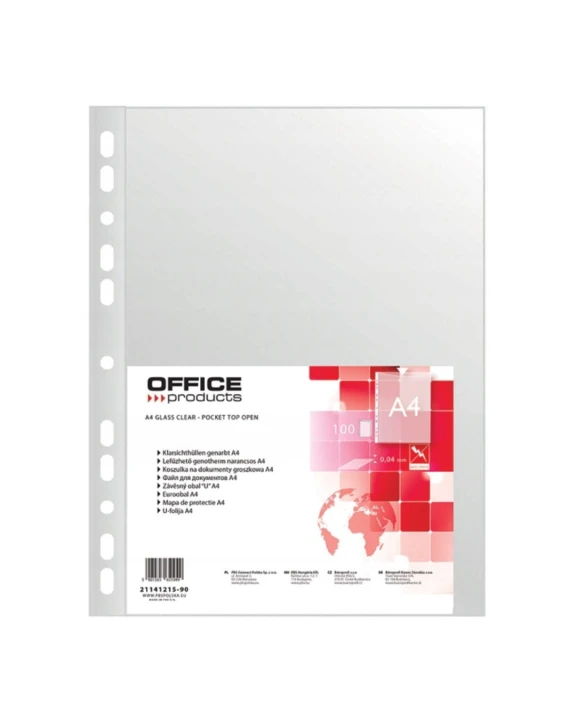 Koszulki groszkowe A4 OFFICE 100 szt.