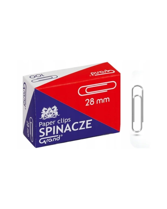 Spinacze biurowe GRAND okrągłe 28 mm 100 szt.