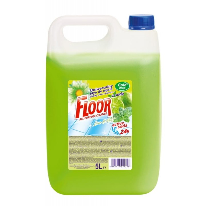 FLOOR płyn uniwersalny do mycia Limonka i Mięta 5L