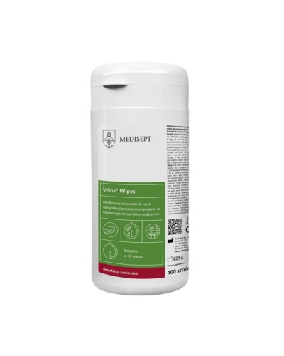 Chusteczki alkoholowe Velox Wipes do dezynfekcji powierzchni Medisept