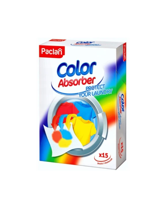 Chusteczki Wyłapujące Kolor COLOR ABSORBER 15szt. PACLAN