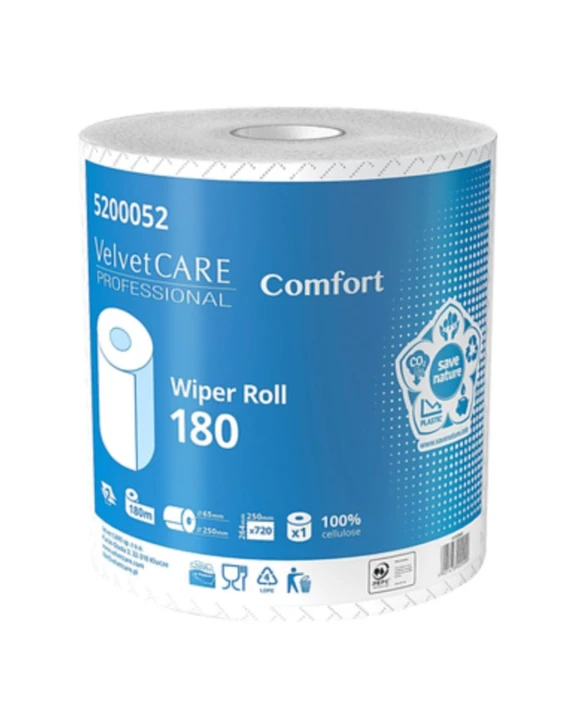 Czyściwo 180m Velvet Care Professional 2W celuloza białe (1 rol.)