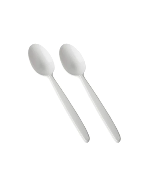 Łyżki PP Białe PREMIUM 18,5 cm wielokrotnego użytku (50 szt./opak)