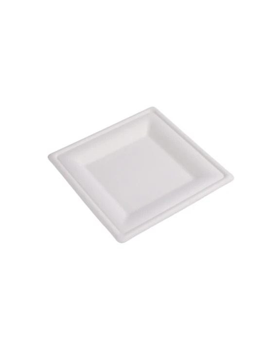 Talerz Kwadratowy z Trzciny Cukrowej 20 cm 8" BEZ SUP (50 szt./opk.)