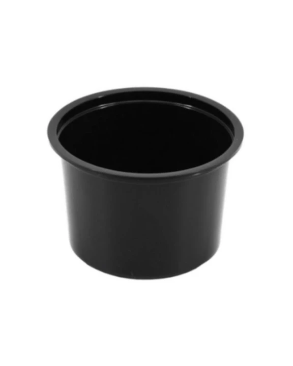 Pojemnik do Zgrzewu Okrągły PP 115mm 500ml czarny 50szt