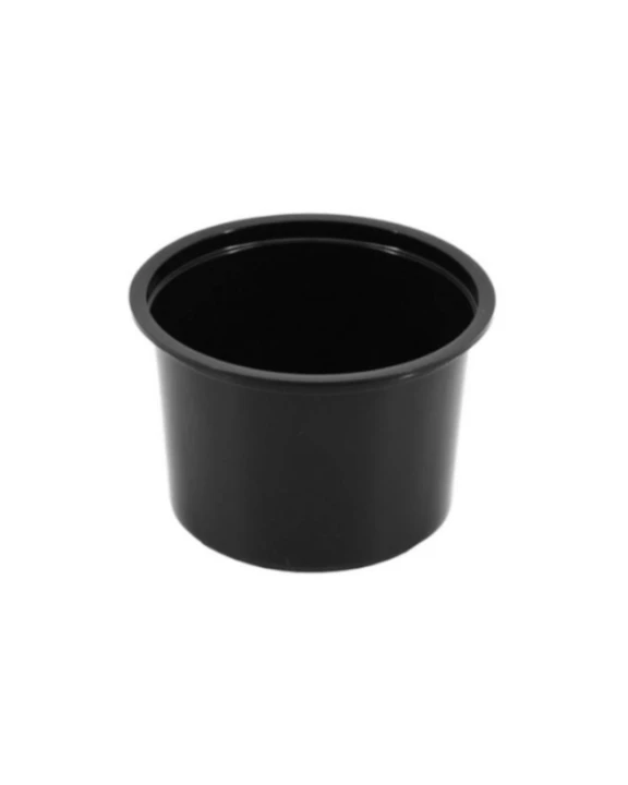 Pojemnik do Zgrzewu Okrągły PP 115mm 450ml czarny 50szt
