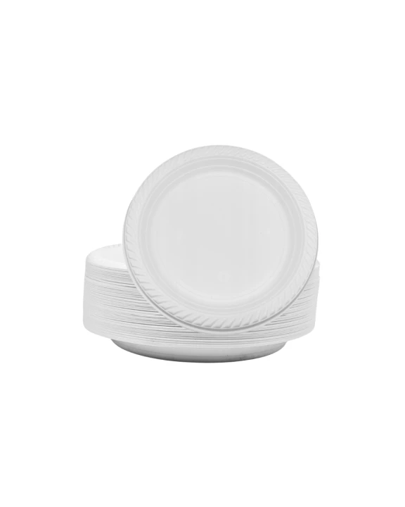 Talerz plastikowy 17 cm Biały Wielorazowy 100 szt.