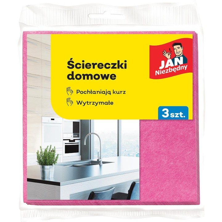 JAN NIEZBĘDNY Ściereczka kurz 3 szt.