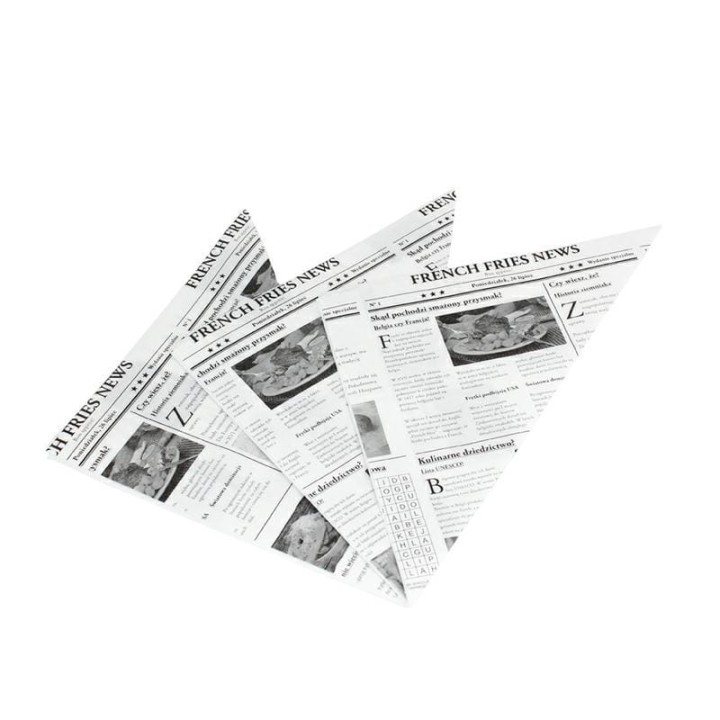 Rożek na frytki 18 x 18 GAZETA 200szt.