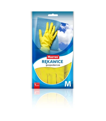 Rękawice gospodarcze MASTER M żółte