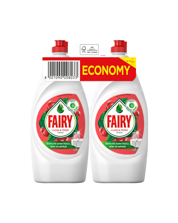 Fairy 2x900ml Granat