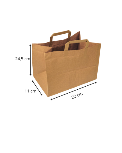 Torba papierowa z uchwytem 22 x 11 x 24,5