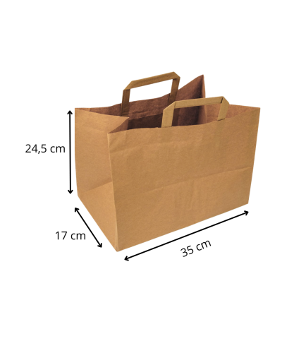 Torba papierowa z uchwytem 35 x 17 x 24,5