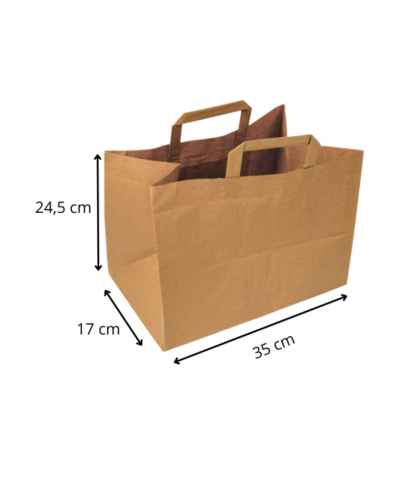 Torba papierowa z uchwytem 35 x 17 x 24,5