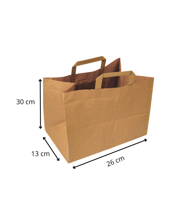Torba papierowa z uchwytem 26 x 13 x 30