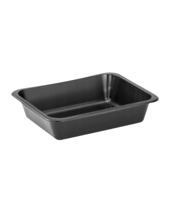 Pojemnik do zgrzewu 22,7x 17,8x3,5 cm 1-komorowy wielokrotnego użytku sup 80 szt. CZARNY