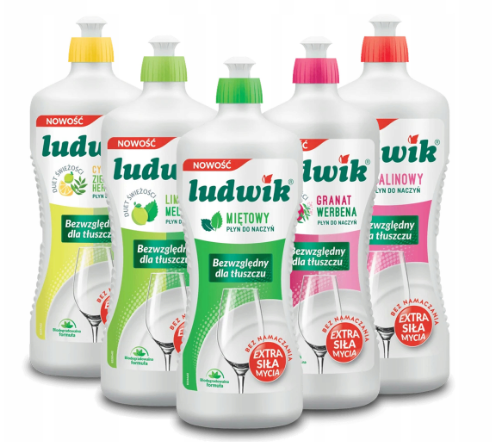 Ludwik Płyn do mycia naczyń cytrynowy 900 g