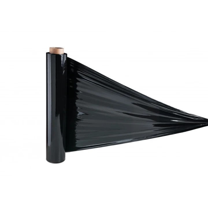 Folia stretch 23µm 1,25kg czarna
