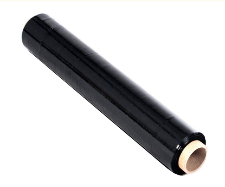 Folia stretch 23µm 1,25kg czarna