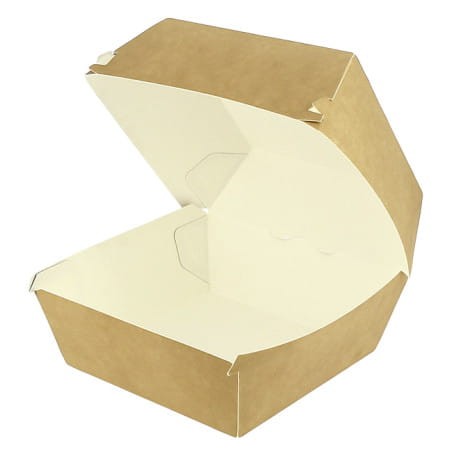 Burger box XXL KRAFT 14x14x8,5 cm 50 szt.