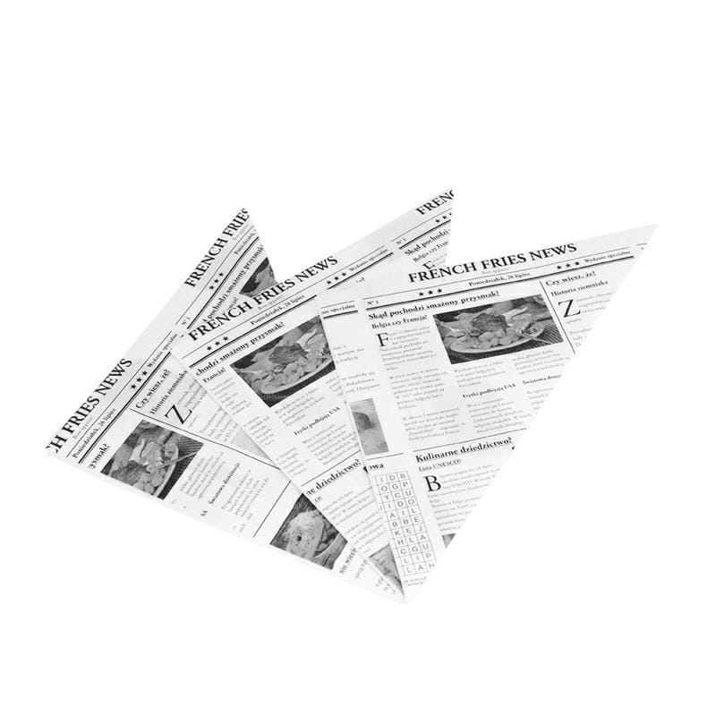 Rożek na frytki 22 x 22 GAZETA 200szt.